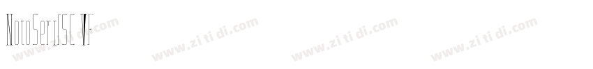 NotoSerifSC VF字体转换